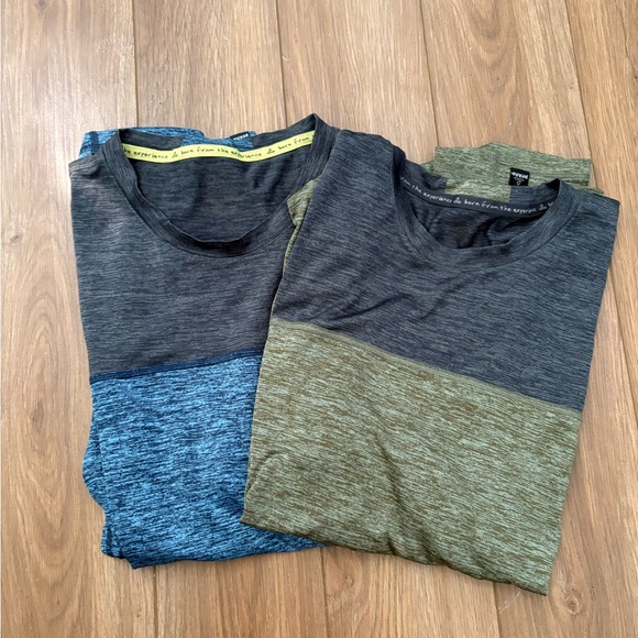 Prana Men’s Shirt‎ Bundle Size M Dri Fit Breathable Outdoor Blue/Green Gym EUC - Picture 1 of 6